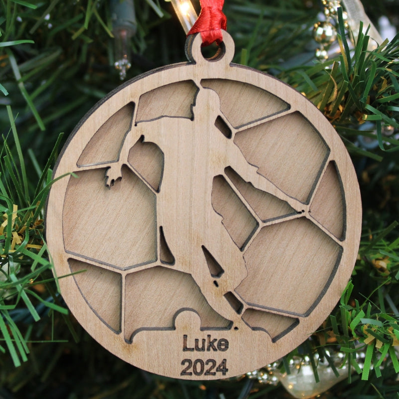 Sports Ornament - 24 Styles with Name Personalization | Elite Engraving Works