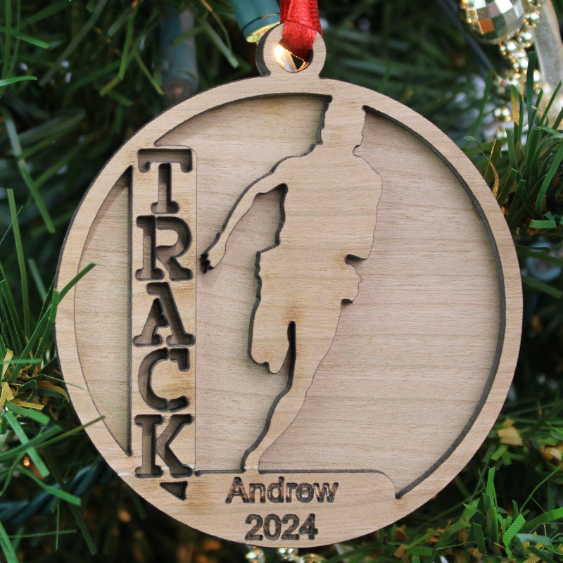 Sports Ornament - 24 Styles with Name Personalization | Elite Engraving Works