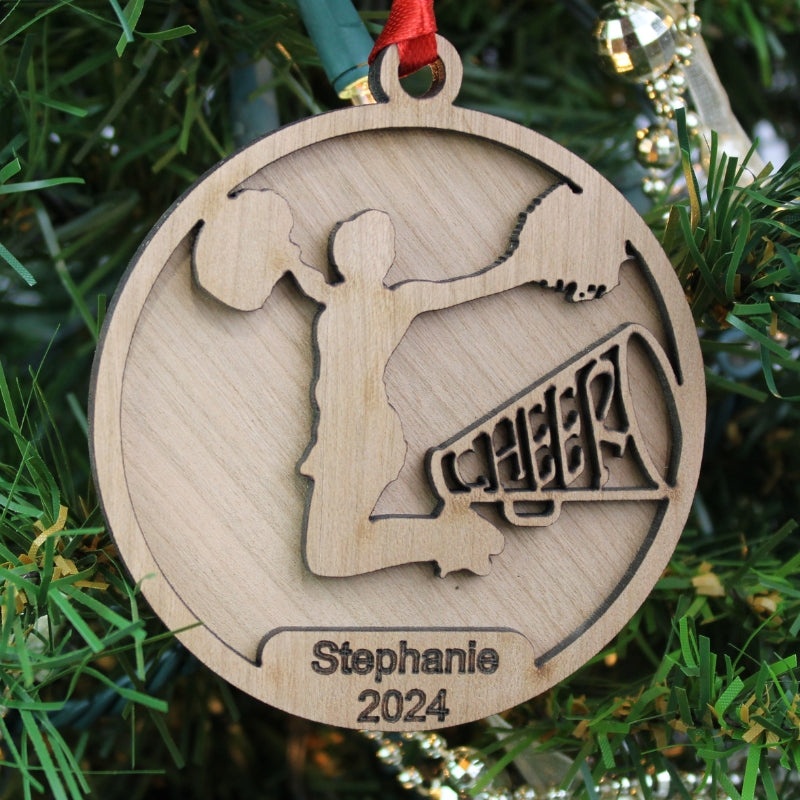 Sports Ornament - 24 Styles with Name Personalization | Elite Engraving Works