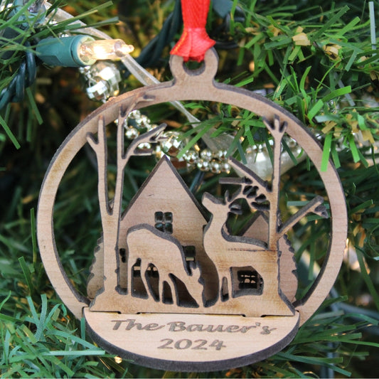 3D Wooden Ornament with Personalization | Elite Engraving Works