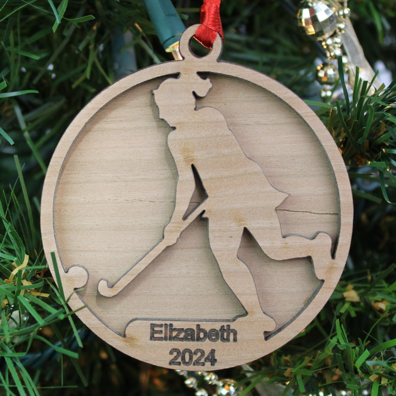 Sports Ornament - 24 Styles with Name Personalization | Elite Engraving Works