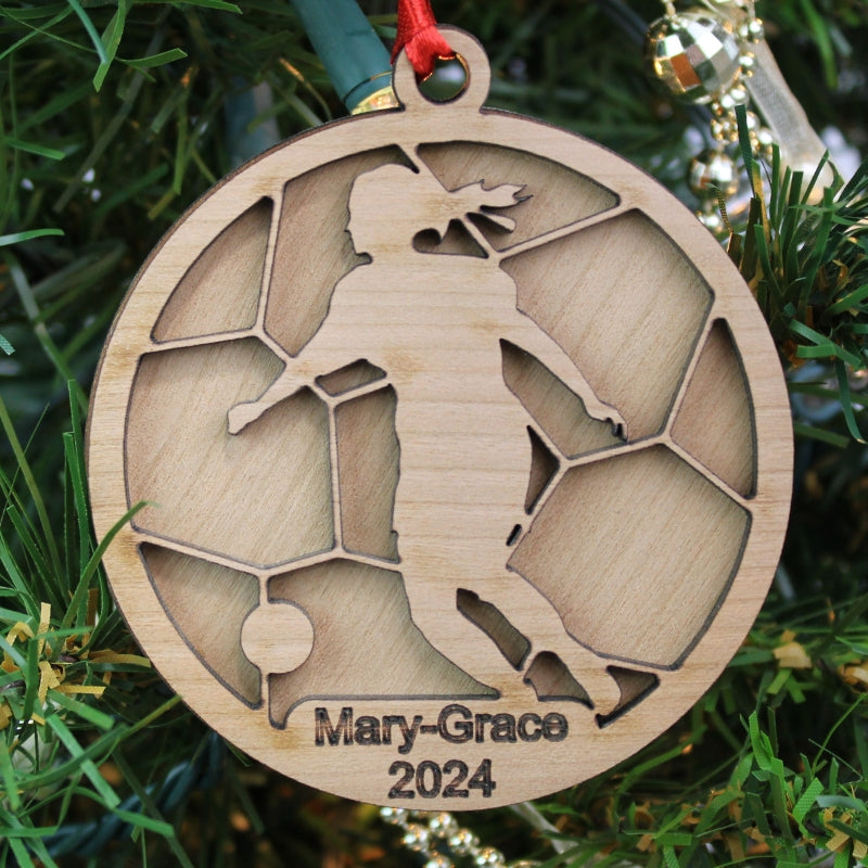 Sports Ornament - 24 Styles with Name Personalization | Elite Engraving Works