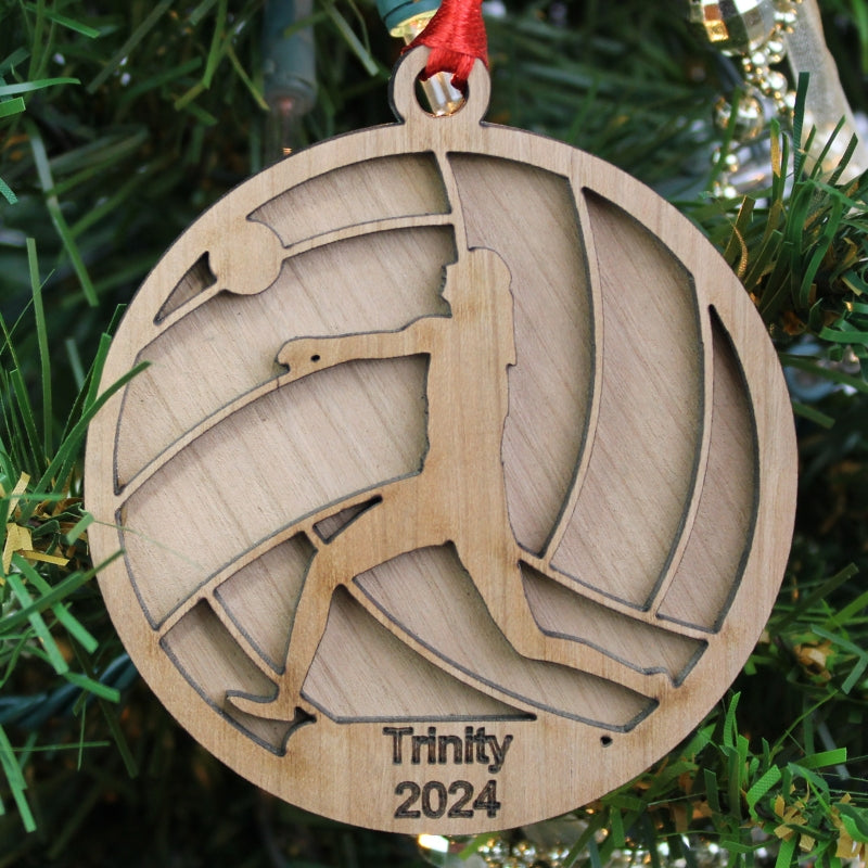 Sports Ornament - 24 Styles with Name Personalization | Elite Engraving Works