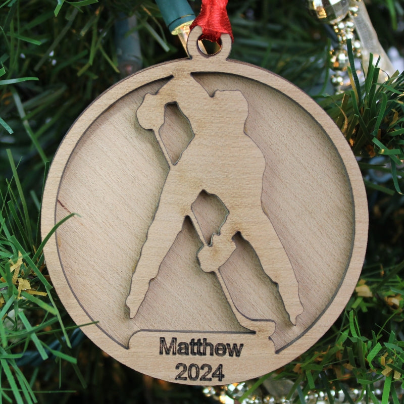 Sports Ornament - 24 Styles with Name Personalization | Elite Engraving Works