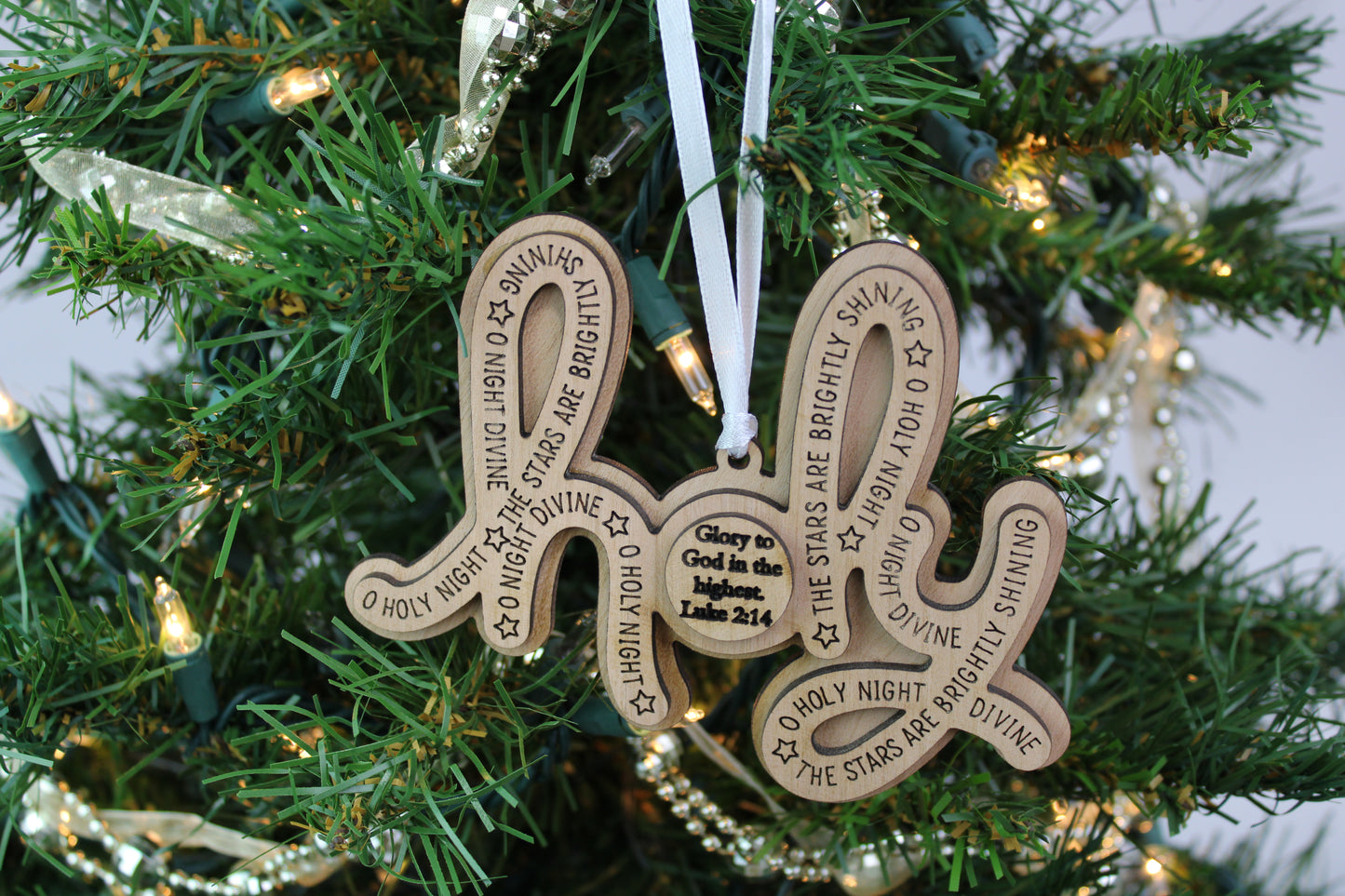 Holy Word Wood Ornament | Elite Engraving Works