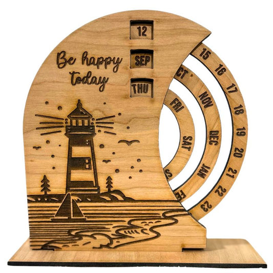 Perpetual Wood Calendar | Elite Engraving Works