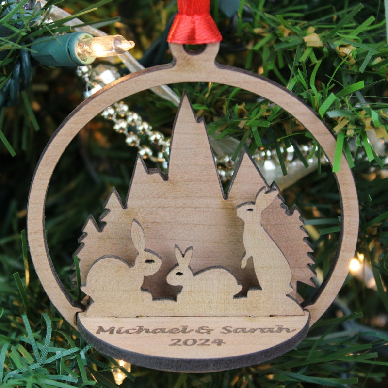 3D Wooden Ornament with Personalization | Elite Engraving Works