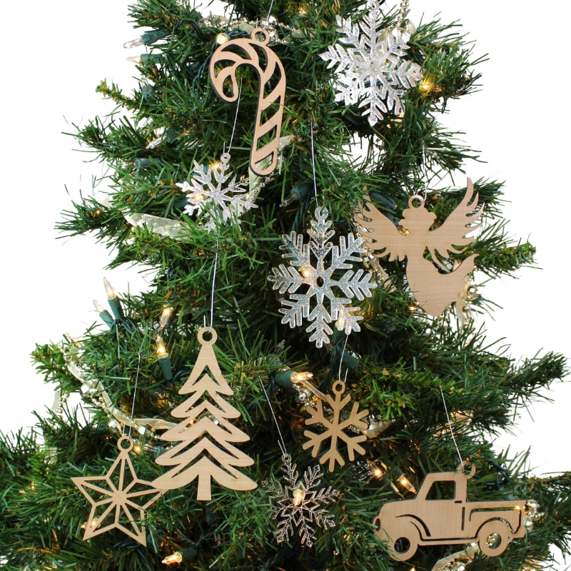 Set of 10 Tree Ornaments | Elite Engraving Works