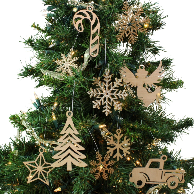 Set of 10 Tree Ornaments | Elite Engraving Works