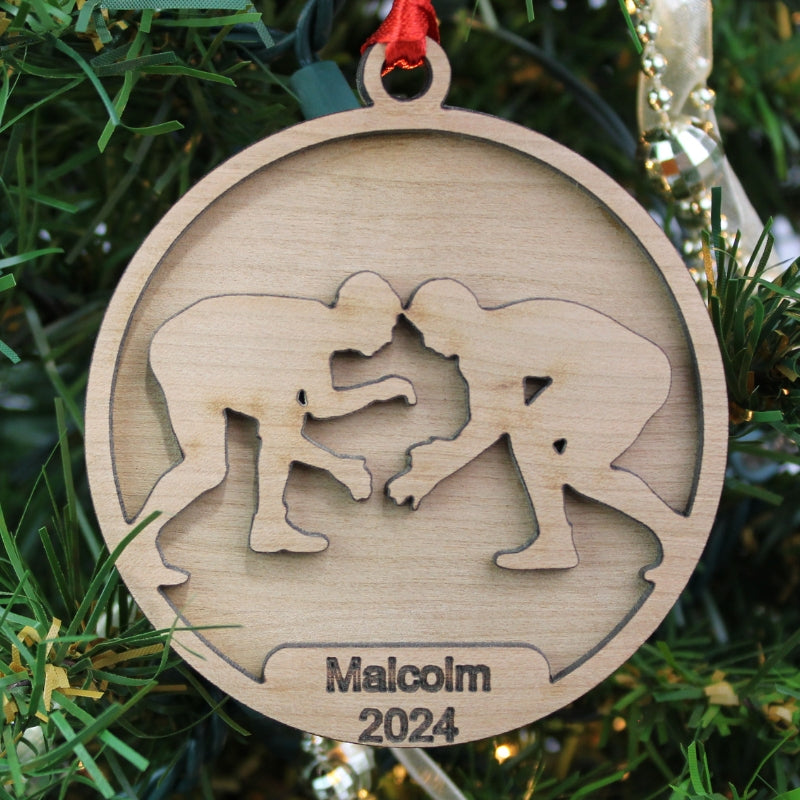 Sports Ornament - 24 Styles with Name Personalization | Elite Engraving Works